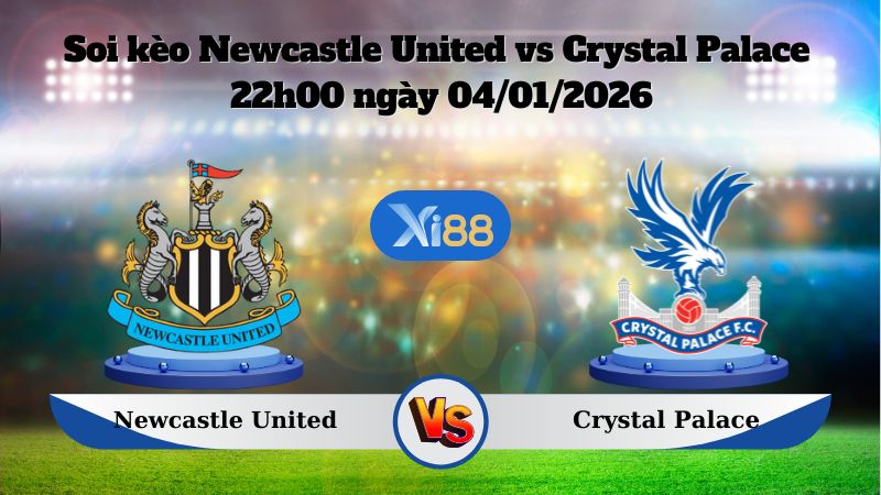 Soi kèo Newcastle United vs Crystal Palace 22h00 ngày 04/01/2026